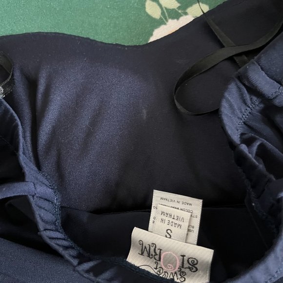 Sweet Storm Dress Bundle - Navy Ruffle Layer + Halter Cocktail - Picture 6 of 12